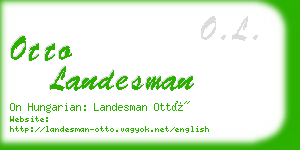 otto landesman business card